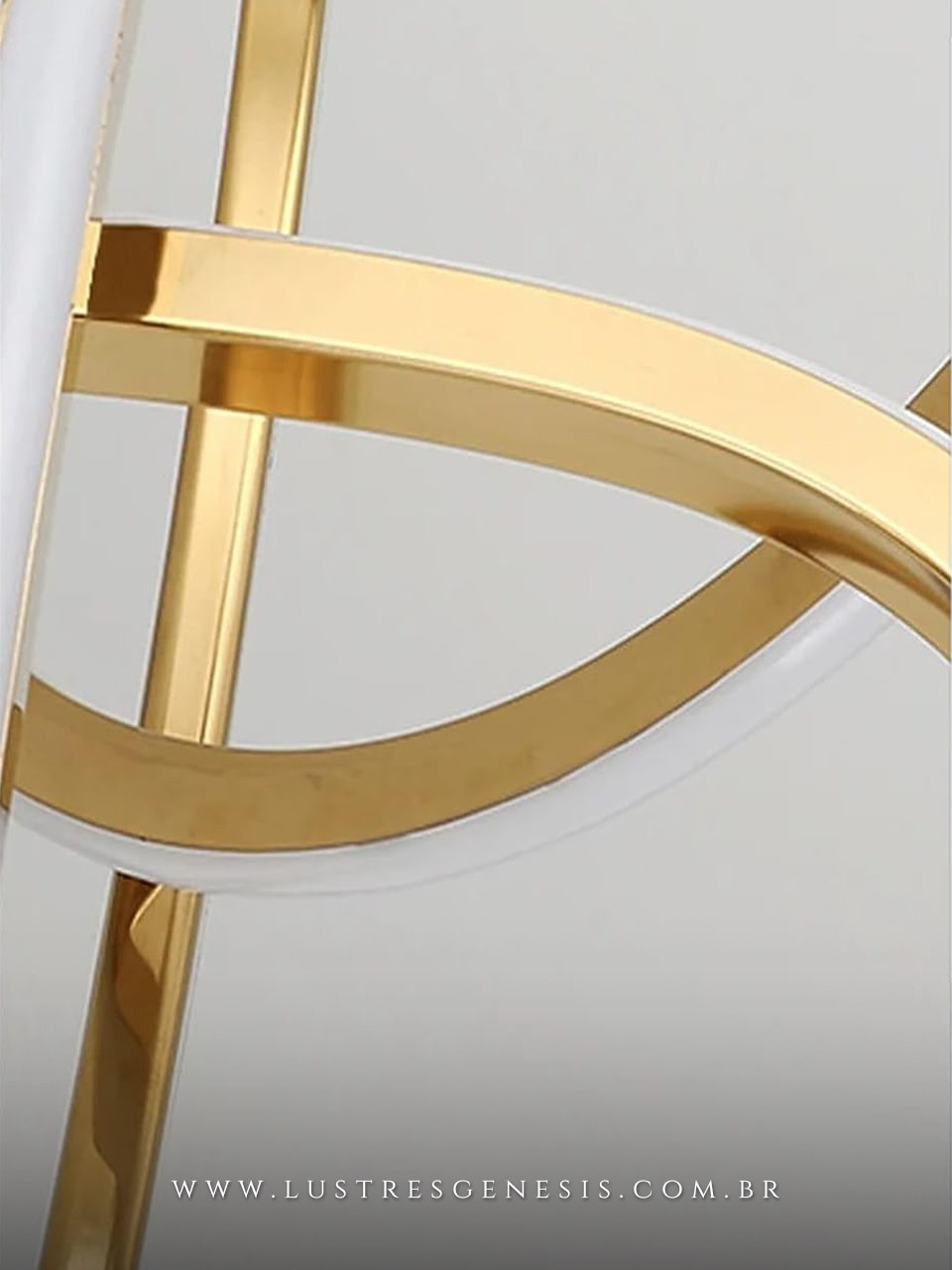 Pendente Moderno Infinity An&eacute;is Entrela&ccedil;ados LED Integrado